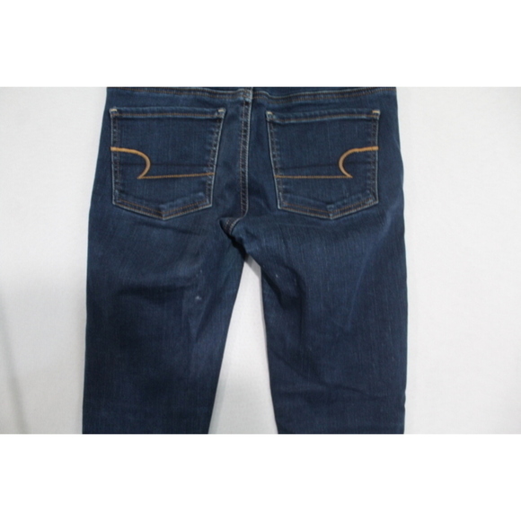 American Eagle Outfitter Women Blue Jeans Jegging Crop Size 4 - Picture 9 of 12